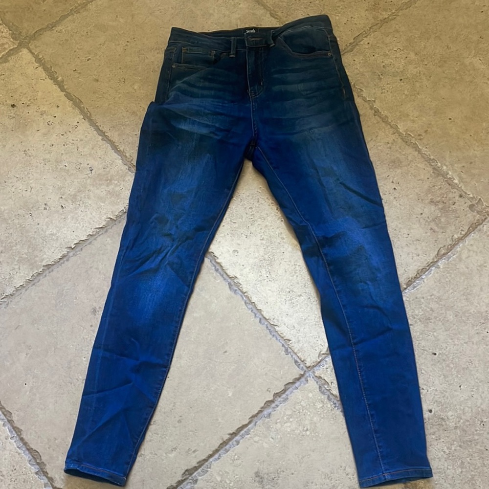 Women  5 pocket Blue jeans